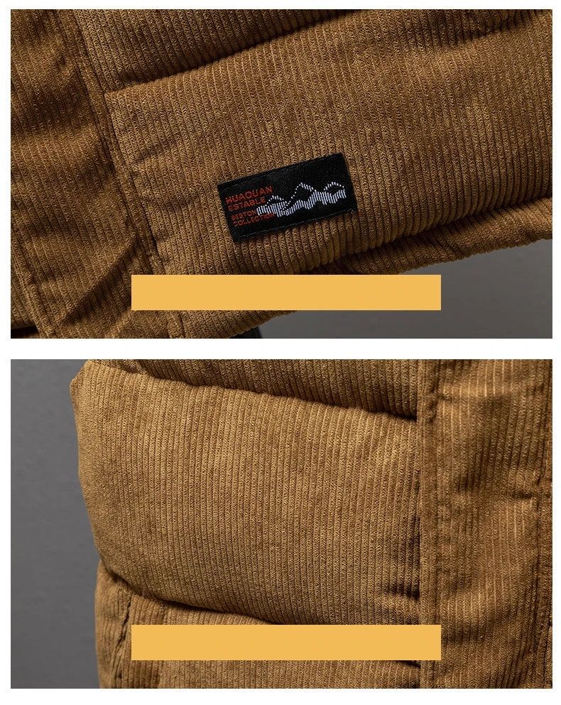 New Arrival Vest Jacket Mens Autumn Warm Sleeveless Jacket Male Winter Corduroy Casual Waistcoat Brand Clothing Veste Homme