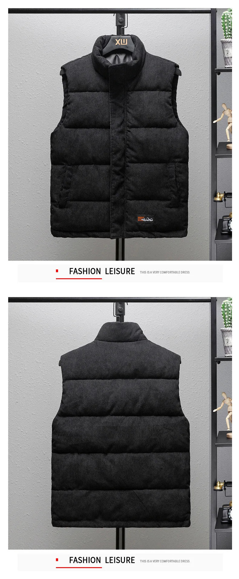 New Arrival Vest Jacket Mens Autumn Warm Sleeveless Jacket Male Winter Corduroy Casual Waistcoat Brand Clothing Veste Homme