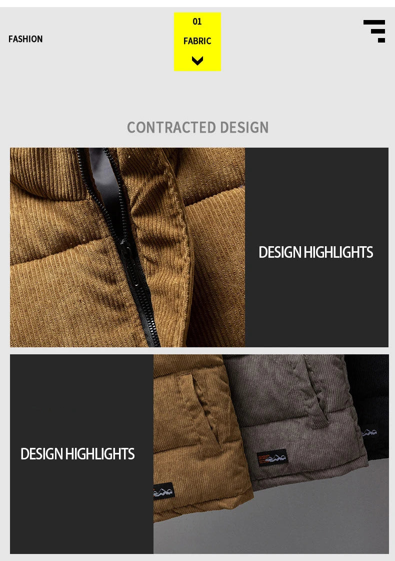 New Arrival Vest Jacket Mens Autumn Warm Sleeveless Jacket Male Winter Corduroy Casual Waistcoat Brand Clothing Veste Homme