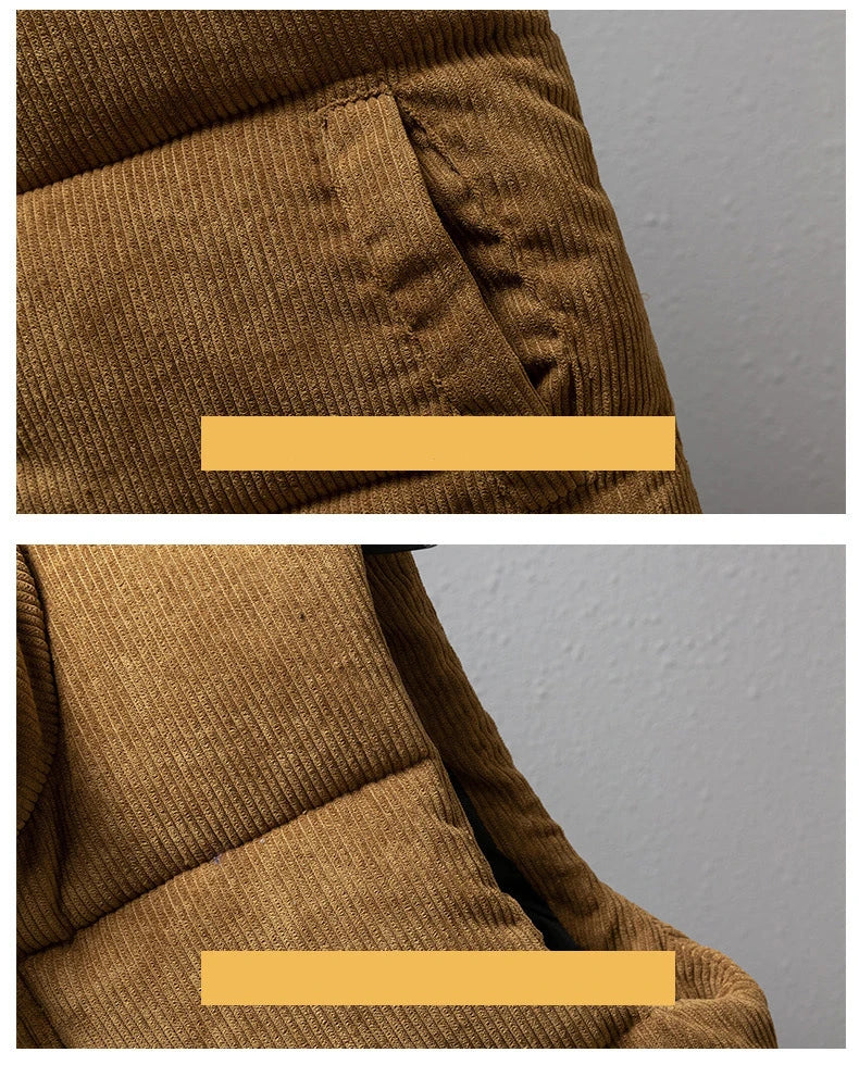 New Arrival Vest Jacket Mens Autumn Warm Sleeveless Jacket Male Winter Corduroy Casual Waistcoat Brand Clothing Veste Homme