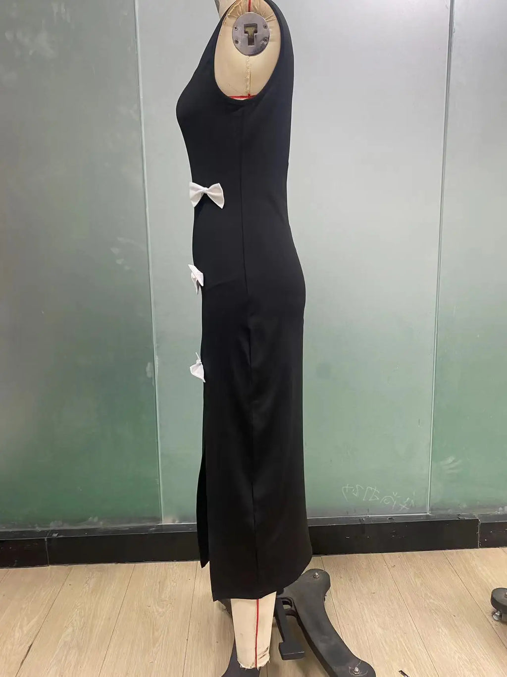 Women's Clothing 2025 Spring and Summer European and American Style Slim Dress Bow Vest Skirt