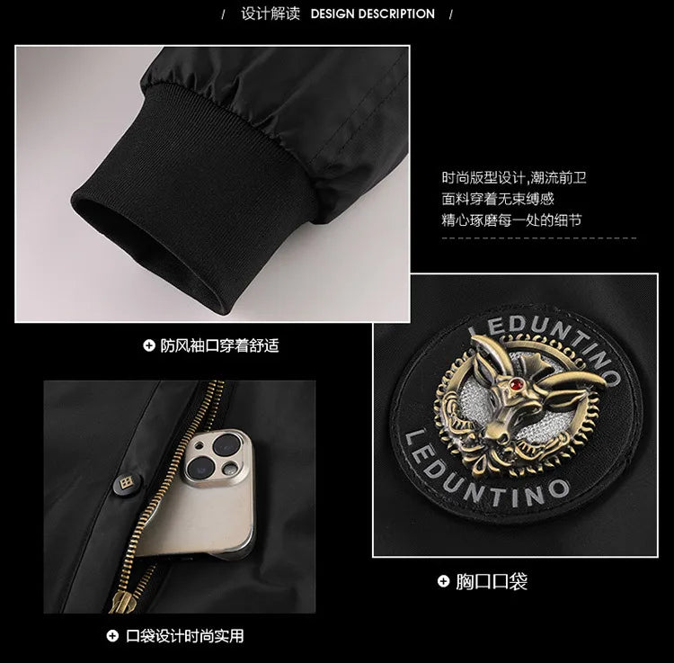 New winter cashmere and thick casual men's padded clothing warm trend coat hooded loose large size padded clothes