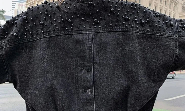 Ripped Cowboy Coat Woman Spring Autumn Korean Popular Clothes Denim Jacket for Women Hole Sale Low Price Cowgirl Clothing New In